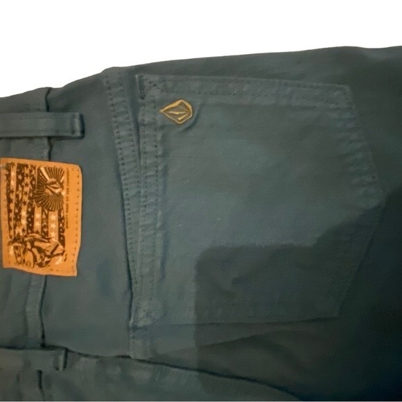 Volcom youth slim straight skater jeans size 26 or juniors size 1 teal blue NWOT - Picture 8 of 10